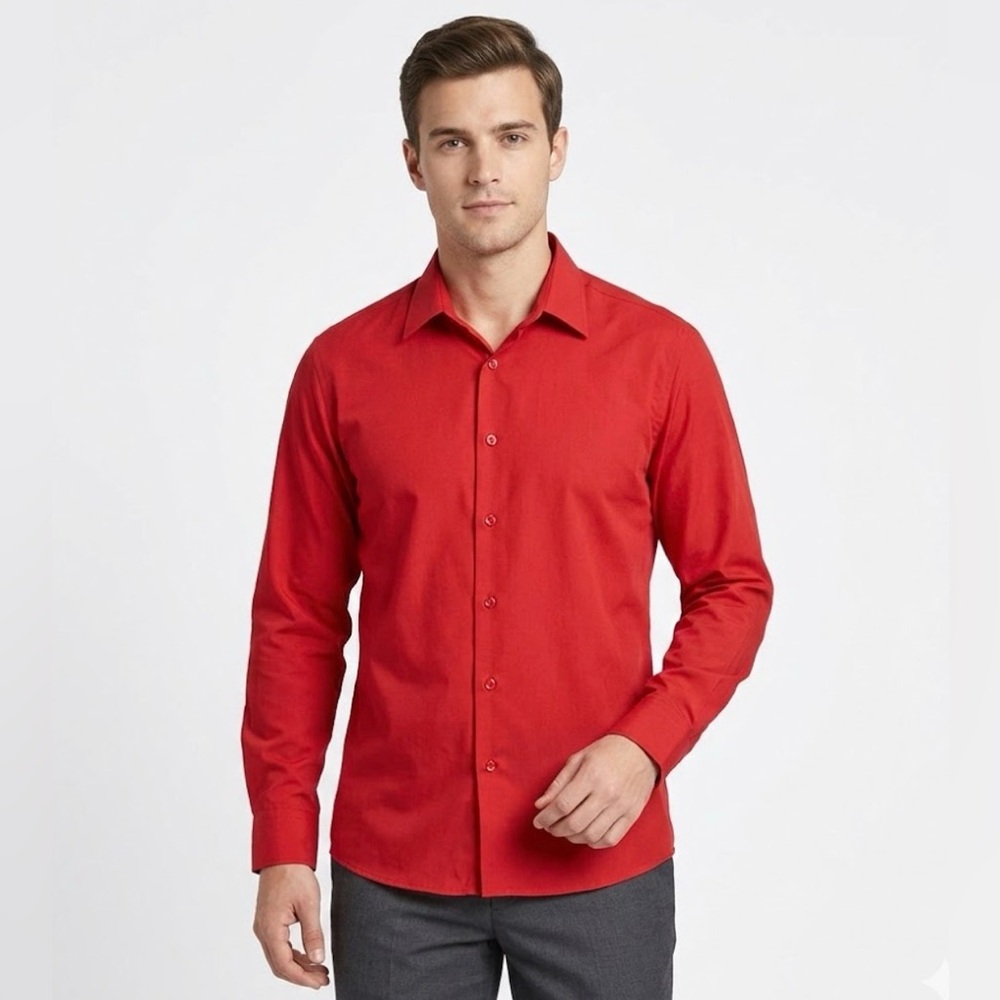 Classic Red Men's Shirt-size L